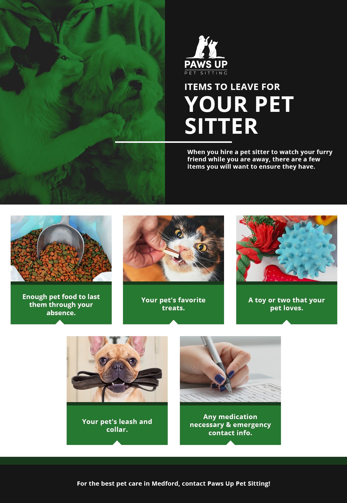 Pet Sitting Medford Tips For Preparing For a Pet Sitter Paws Up Pet